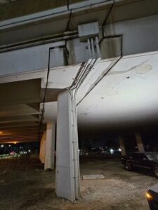 Conduit up a bridge 2