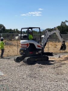 Trencing to install fiber